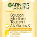 GARNIER Skin Active - Eau Micellaire Tout-En-1 - Nettoie, Démaquille & Illumine
