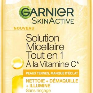 GARNIER Skin Active - Eau Micellaire Tout-En-1 - Nettoie, Démaquille & Illumine