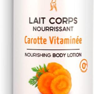 EVOLUDERM - Lait Corps Nourrissant Carotte Vitaminée - 500 ml - Ingrédients d'Origine Naturelle - Végan - Fabrication Française